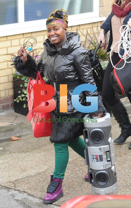 Misha B Arrives for X Factor Rehearsals