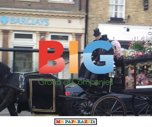 Steve McFadden Filming 'Eastenders' Funeral
