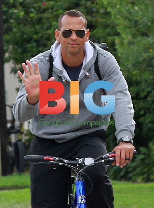 Alex Rodriguez Enjoys Bike Ride in Miami