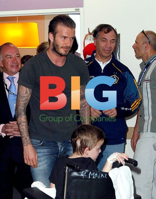 David Beckham visits children's hospital