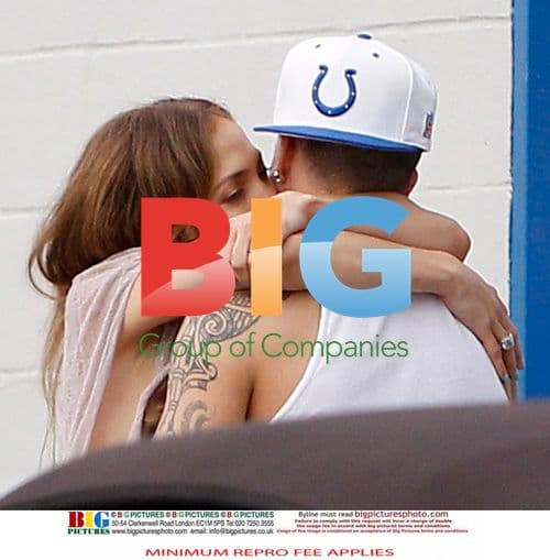 Jennifer Lopez and Casper Smart Embrace