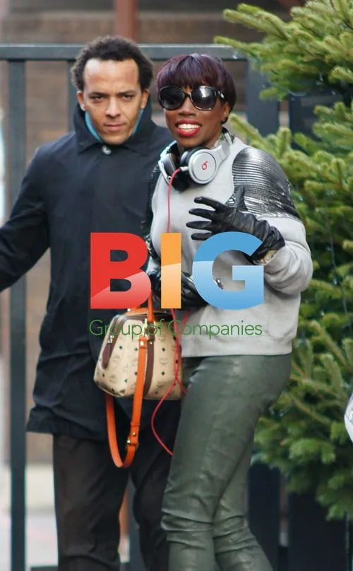 Estelle Leaving ITV Studios in London