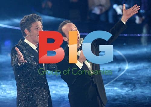 Fiorello and Roberto Benigni on Italian TV Show