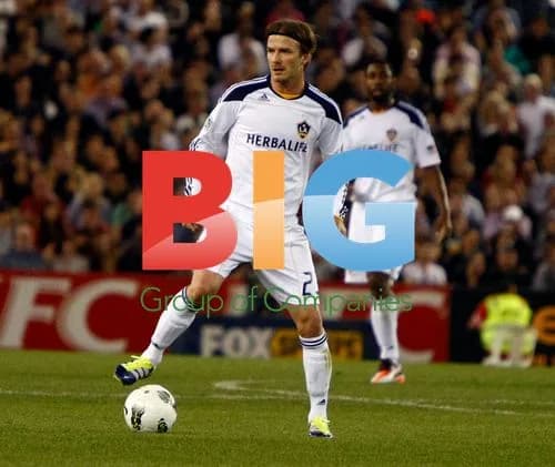 David Beckham Wins Match Trophy