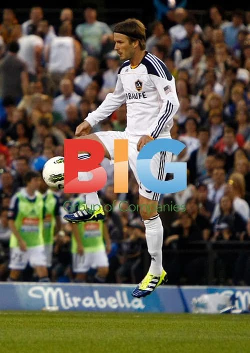David Beckham Wins Man of the Match Trophy