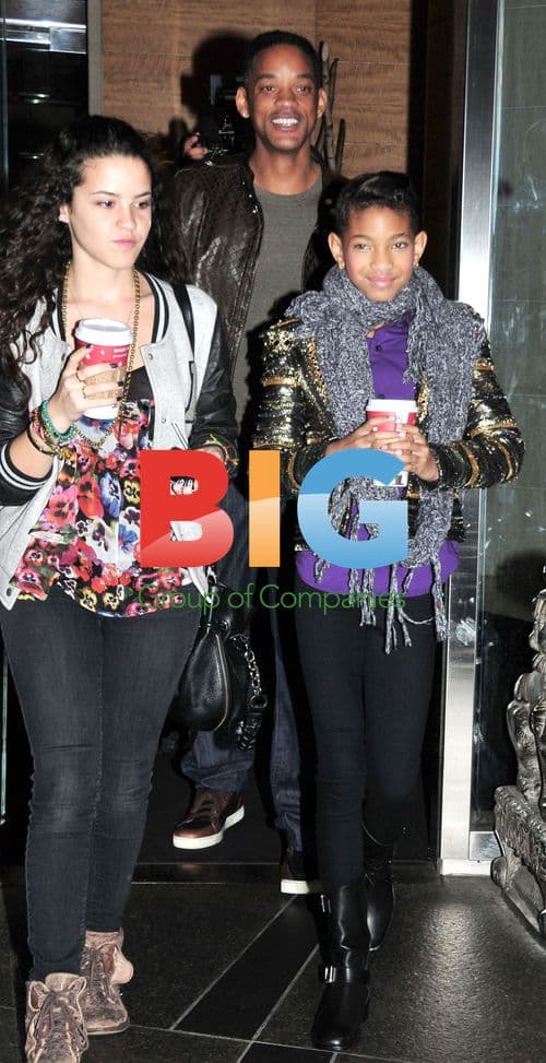 Will and Willow Smith Leaving NYC Hotel