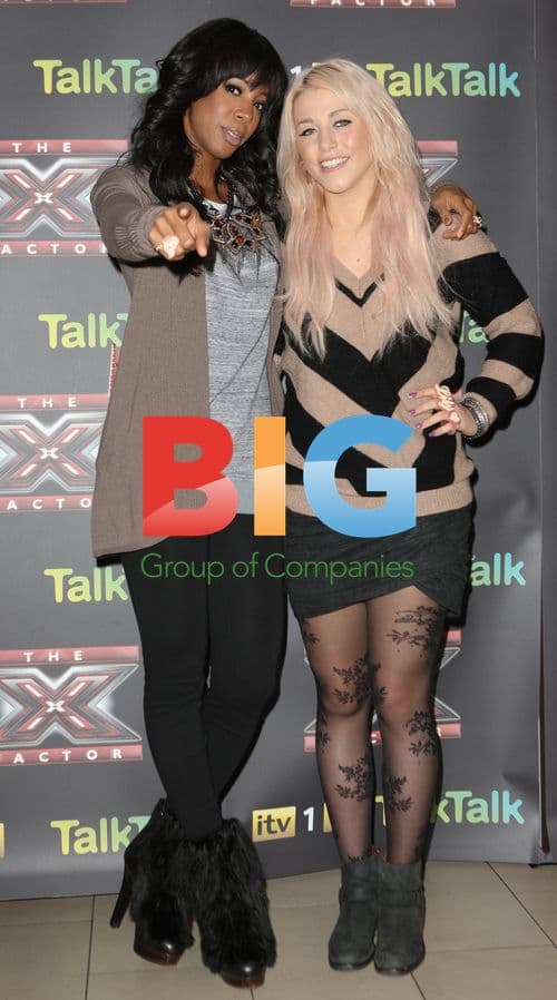 Amelia Lily and Kelly Rowland at X Factor Photocall