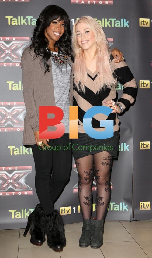 Amelia Lily and Kelly Rowland at X Factor Photocall
