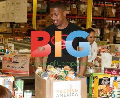 Nick Cannon Volunteers at LA Food Bank