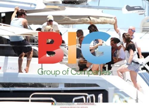 Top Gear stars lounge on luxury boat