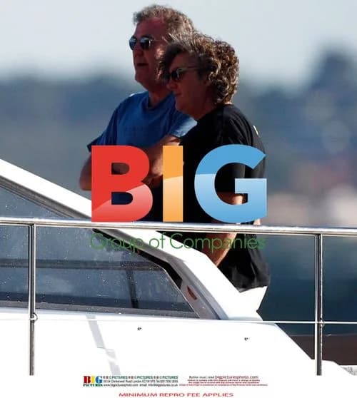 Top Gear Hosts Relax on Powerboat