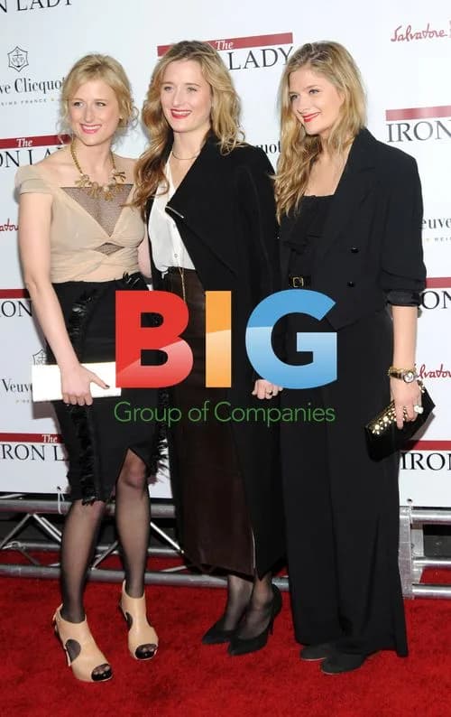 Mamie, Grace, and Louisa Gummer at 'The Iron Lady' Premiere