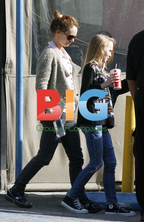 Vanessa Paradis and Lily-Rose Depp Lunch in LA