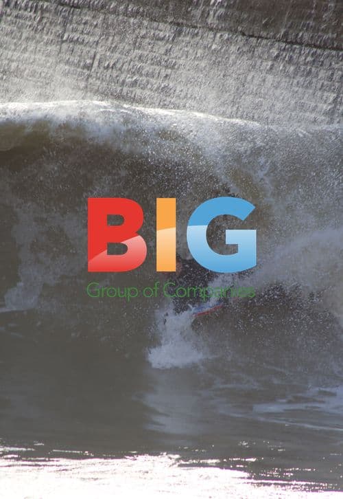 Surfer in Stormy Seas