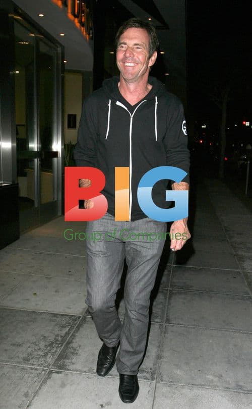 Dennis Quaid Leaves Mr. Chows in Beverly Hills