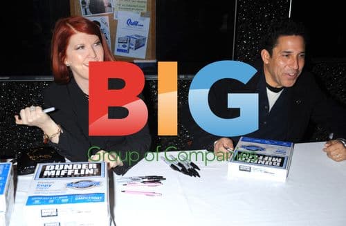 Kate Flannery and Oscar Nunez of 'The Office' at NBC Store