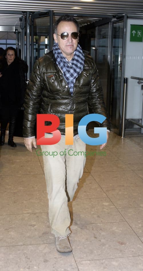 Bruce Springsteen at Heathrow Airport