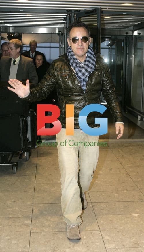 Bruce Springsteen at Heathrow Airport