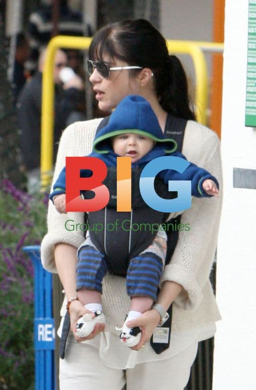 Selma Blair and baby Arthur in Malibu