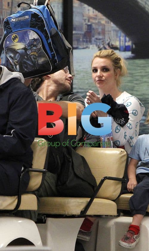 Britney Spears and Family at Airport in Puerto Rico