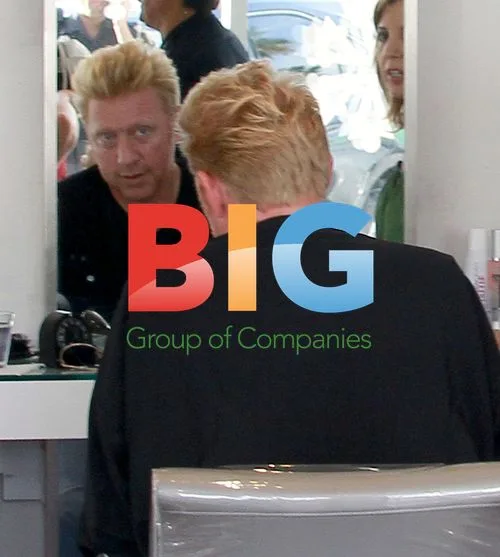 Boris Becker visits Miami hair salon