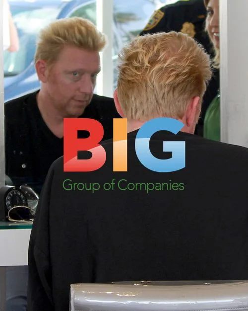 Boris Becker at Miami Hair Salon