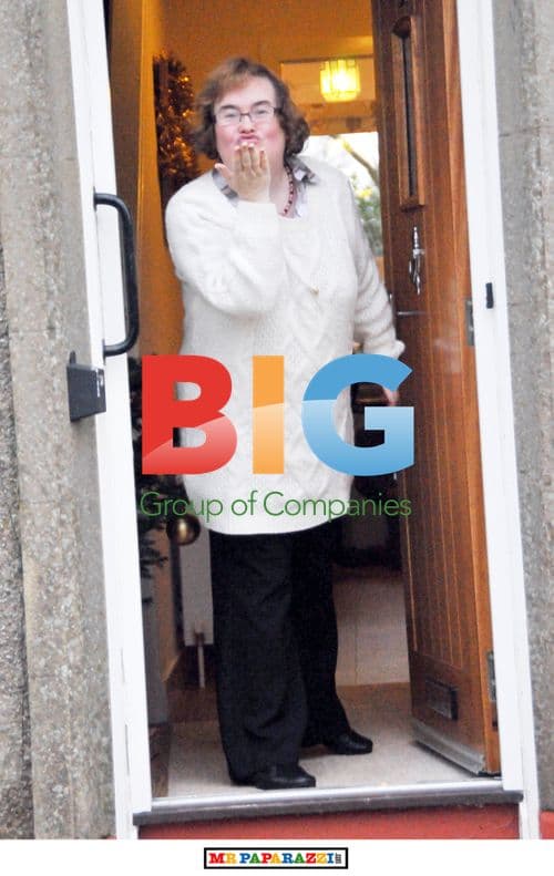 Susan Boyle in a Cheerful Mood