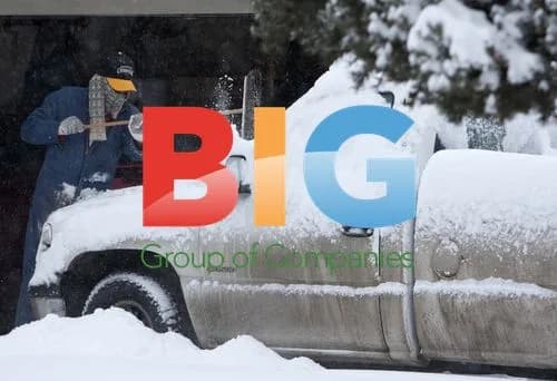 Snowy Scene in Denver