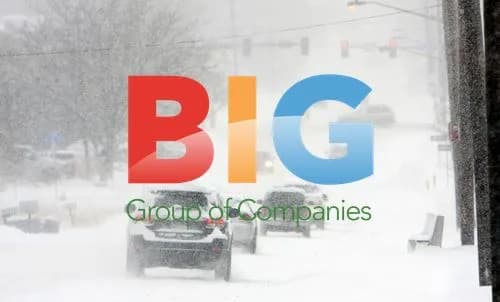 Snowy Scene in Denver