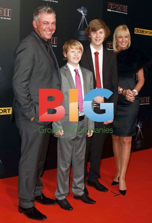 Darren Clarke and family at Sports Personality of the Year 2011