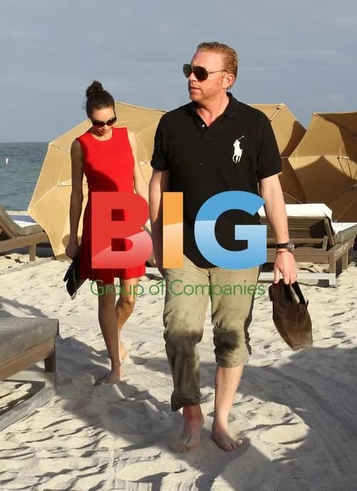 Boris Becker and wife Lilly at the beach