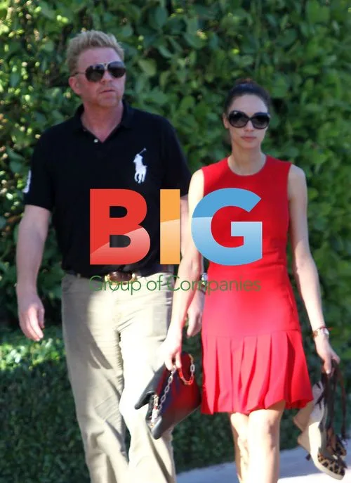 Boris Becker and Wife on Miami Beach