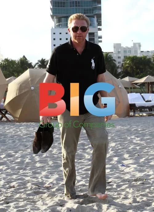 Boris Becker and Wife on Miami Beach