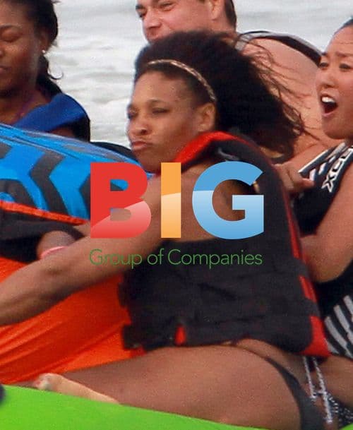 Serena Williams on Wild Raft Ride in Miami