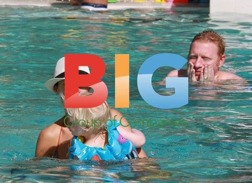 Boris Becker and family at pool in Miami