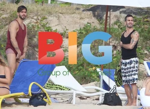 Marc Jacobs and Lorenzo Martone in St. Barths