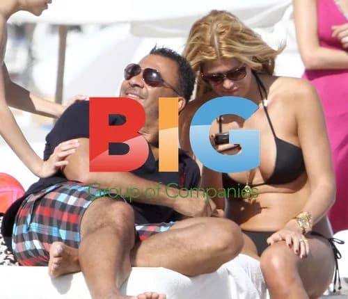 Ruud Gullit and family on Miami beach