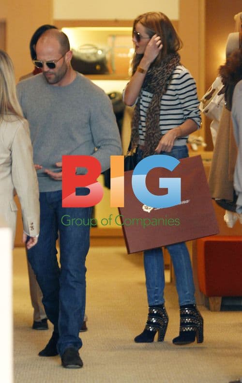 Rosie Huntington-Whiteley and Jason Statham shopping in Beverly Hills