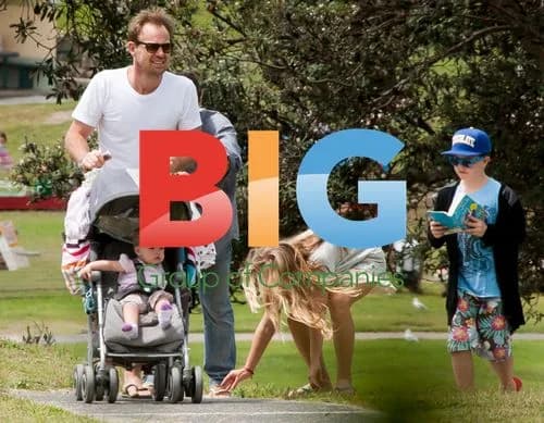 Jason Donovan's Family Walk in Sydney
