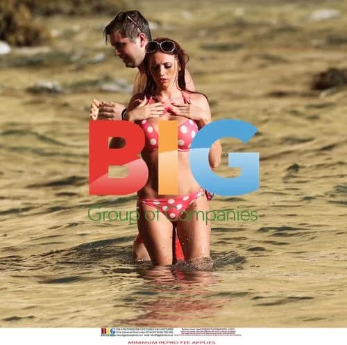 Amy Childs in Polka Dot Bikini