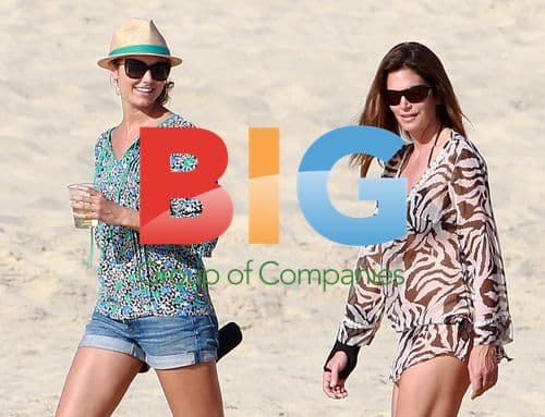 Stacy Keibler and Cindy Crawford on the Beach