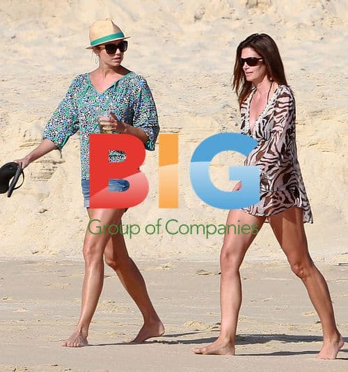 Stacy Keibler and Cindy Crawford on the Beach