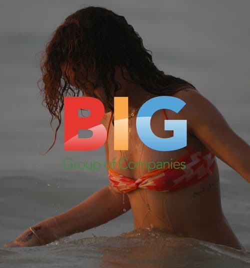 Rihanna Splashes in Caribbean