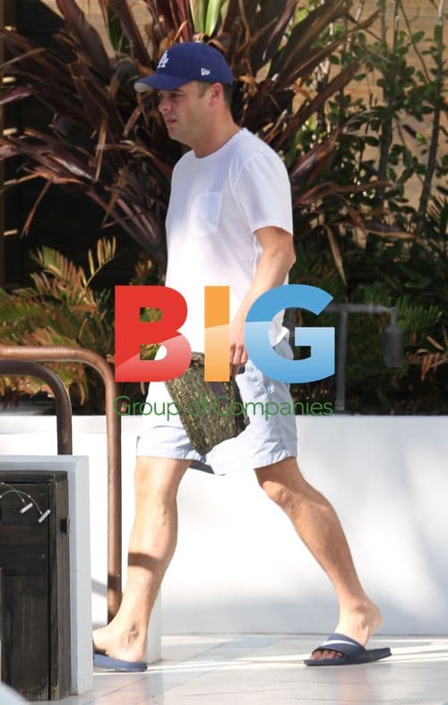 Ant McPartlin Lounging by the Pool