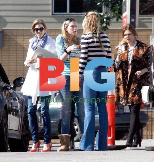 AnnaLynne McCord and Shenae Grimes on 90210 Set