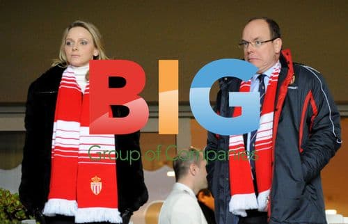 Prince Albert and Charlene at Monaco Game