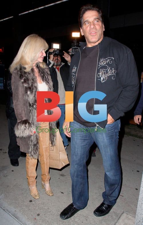 Lou Ferrigno and wife Carla Green at Boa Steakhouse
