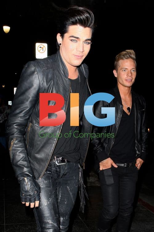 Adam Lambert and boyfriend at Grand Havana Room