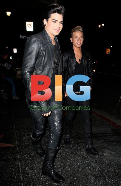 Adam Lambert and Boyfriend at Grand Havana Room