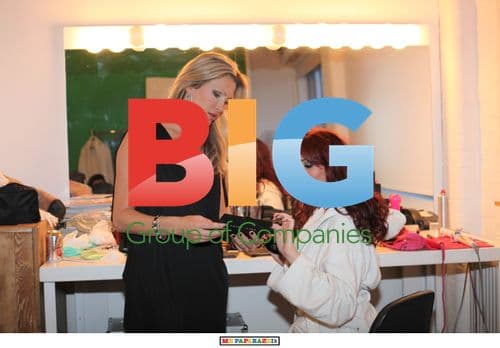 Amy Childs and Caprice During Photo Shoot